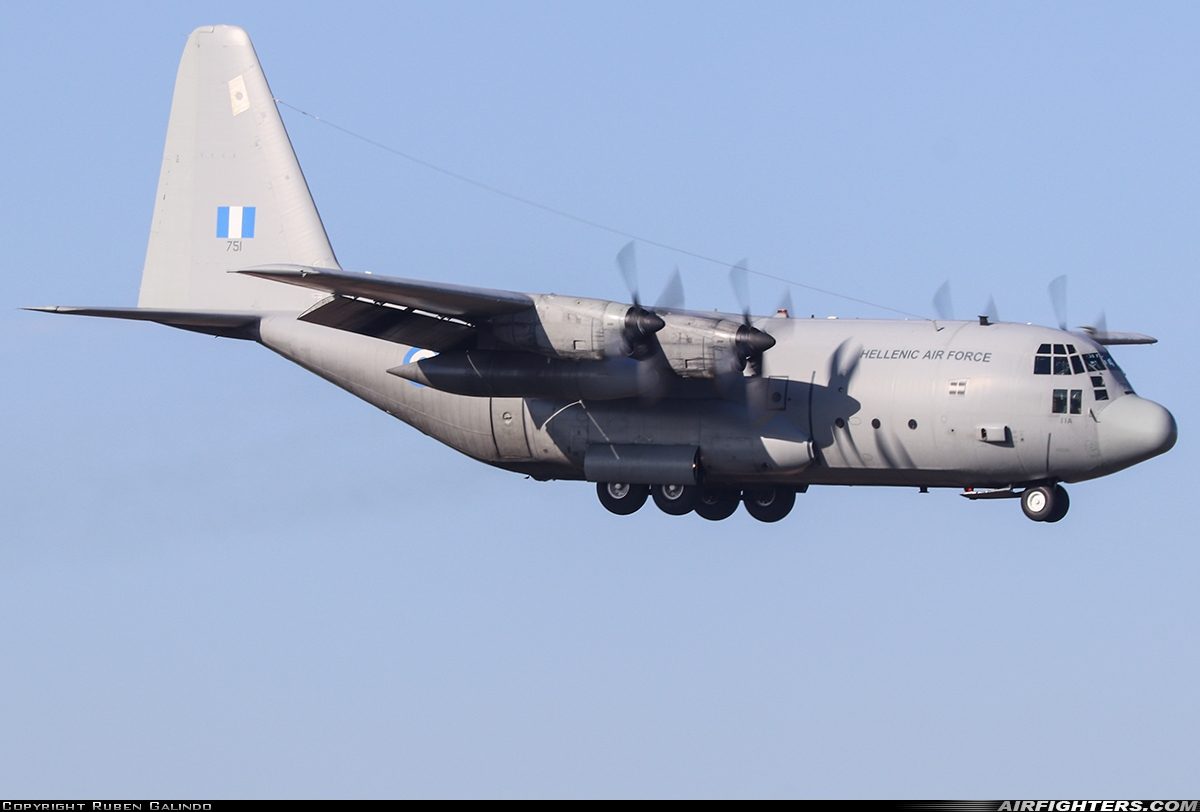 Greece - Air Force Lockheed C-130H Hercules (L-382) 751 at Madrid - Getafe (LEGT), Spain