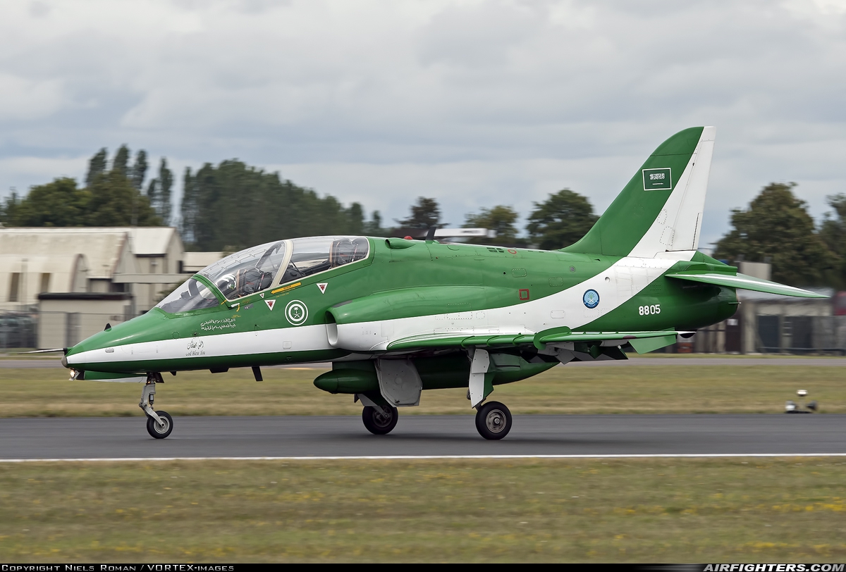 Saudi Arabia - Air Force British Aerospace Hawk Mk.65 8805 at Fairford (FFD / EGVA), UK
