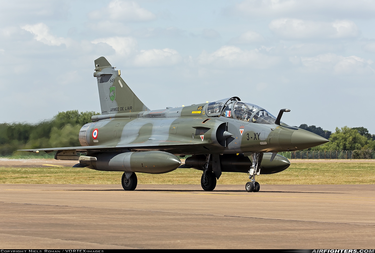 France - Air Force Dassault Mirage 2000D 649 at Fairford (FFD / EGVA), UK