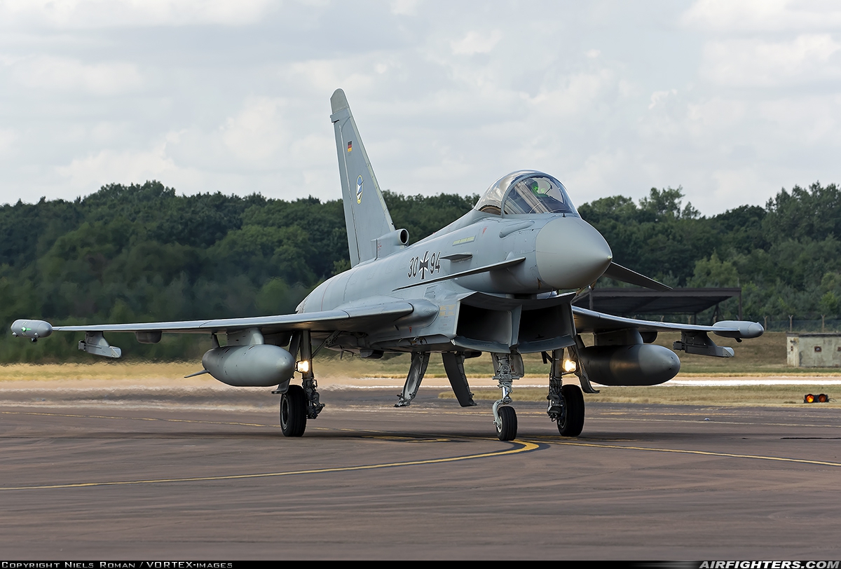 Germany - Air Force Eurofighter EF-2000 Typhoon S 30+94 at Fairford (FFD / EGVA), UK