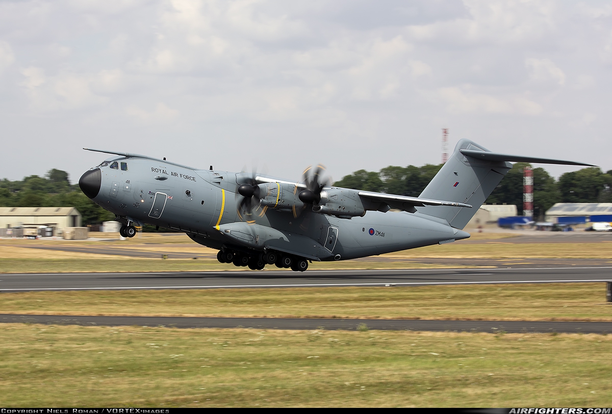 UK - Air Force Airbus Atlas C1 (A400M-180) ZM411 at Fairford (FFD / EGVA), UK