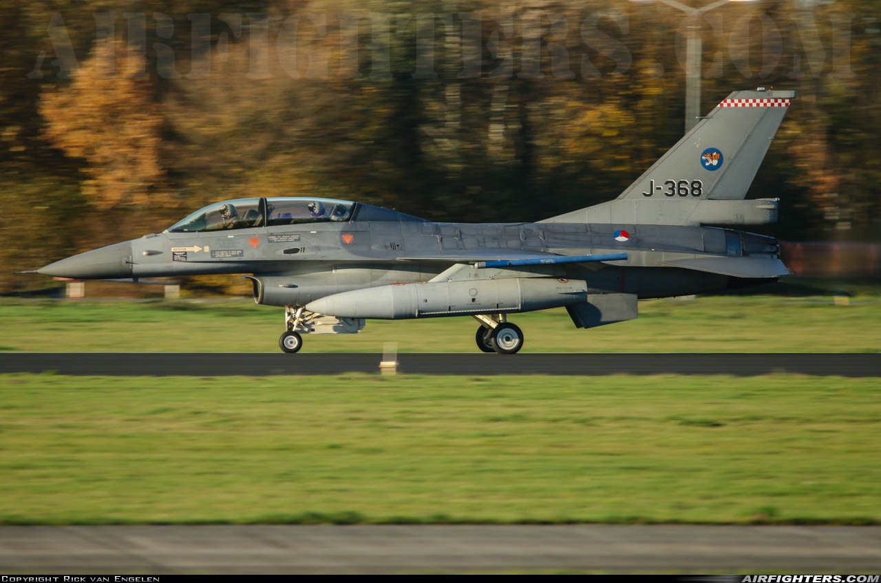 Netherlands - Air Force General Dynamics F-16BM Fighting Falcon J-368 at Uden - Volkel (UDE / EHVK), Netherlands