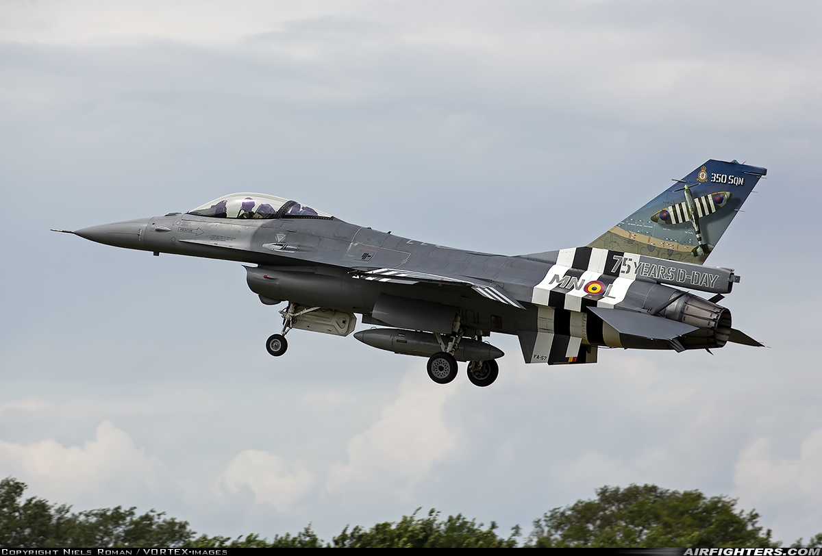 Belgium - Air Force General Dynamics F-16AM Fighting Falcon FA-57 at Uden - Volkel (UDE / EHVK), Netherlands