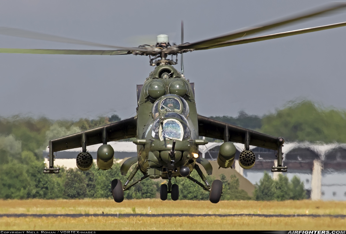 Poland - Army Mil Mi-35 (Mi-24V) 738 at Breda - Gilze-Rijen (GLZ / EHGR), Netherlands