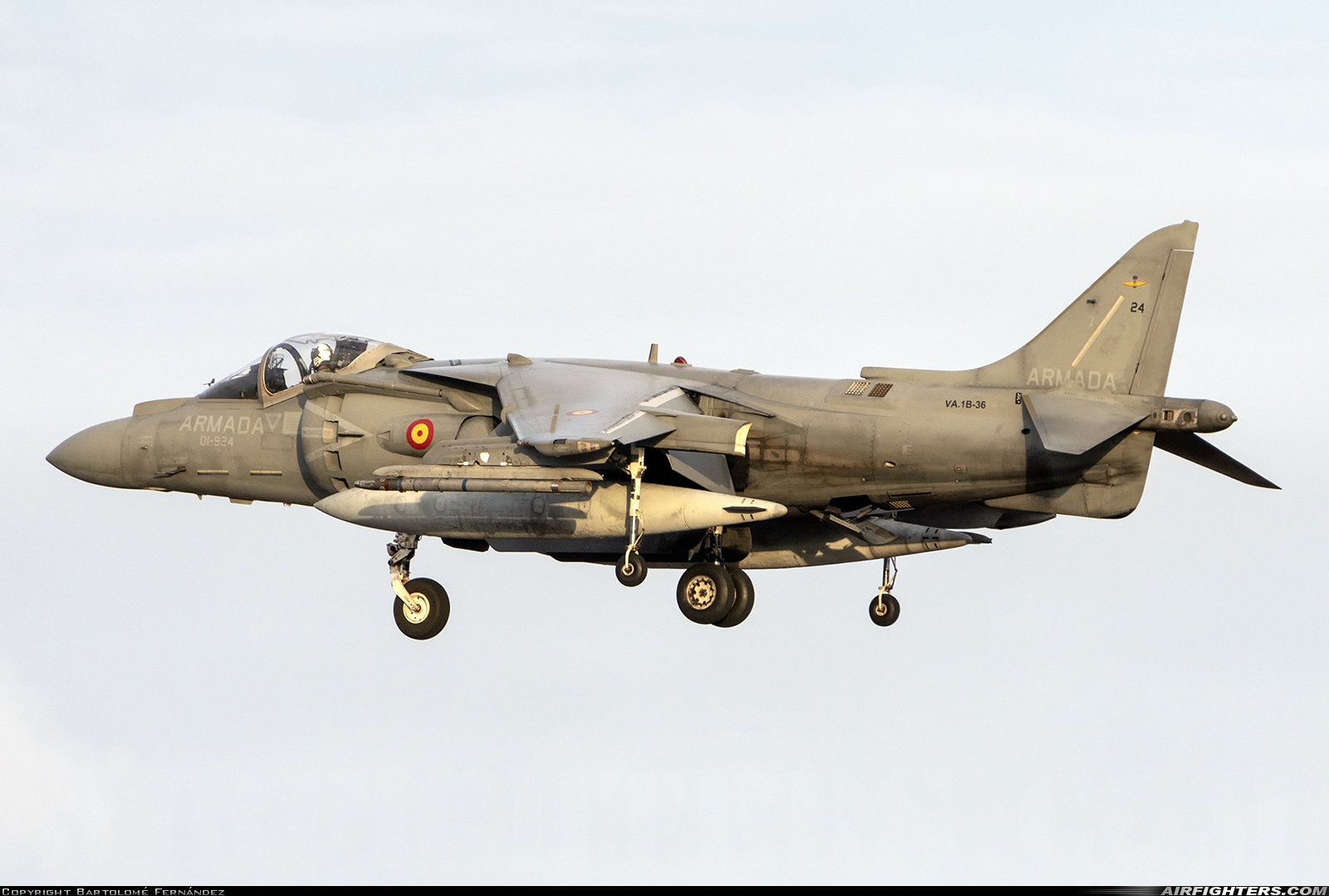 Spain - Navy McDonnell Douglas EAV-8B+ Harrier II VA.1B-36 at Gran Canaria (- Las Palmas / Gando) (LPA / GCLP), Spain
