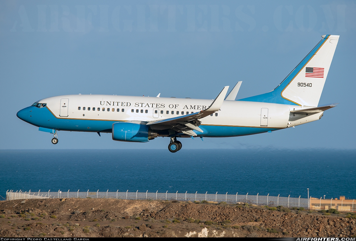 USA - Air Force Boeing C-40C (737-7CP BBJ) 09-0540 at Gran Canaria (- Las Palmas / Gando) (LPA / GCLP), Spain