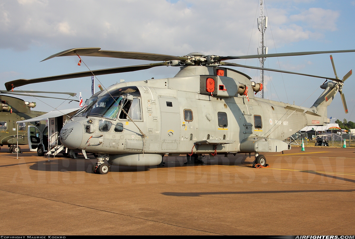 UK - Navy AgustaWestland Merlin HM1 (Mk111) ZH839 at Fairford (FFD / EGVA), UK