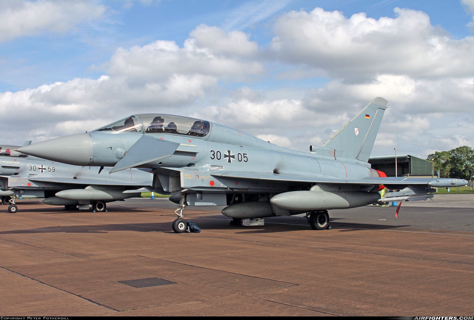 Germany - Air Force Eurofighter EF-2000 Typhoon T 30+05 at Fairford (FFD / EGVA), UK