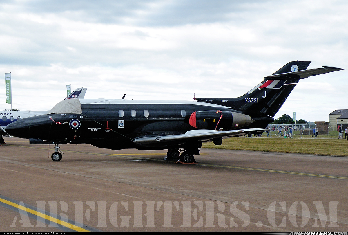 UK - Air Force Hawker Siddeley HS-125-2 Dominie T1 XS731 at Fairford (FFD / EGVA), UK