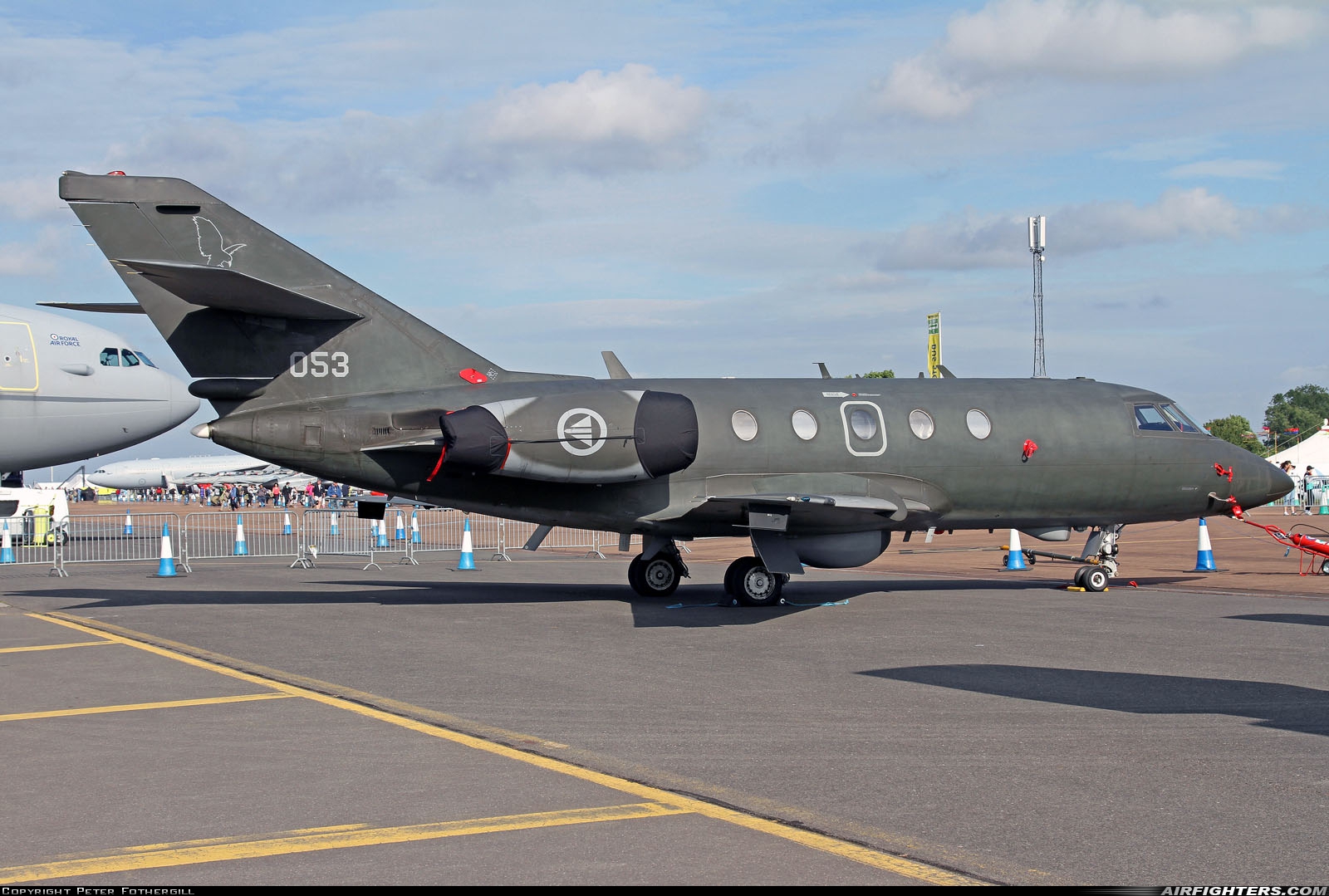 Norway - Air Force Dassault Falcon (Mystere) 20ECM 053 at Fairford (FFD / EGVA), UK