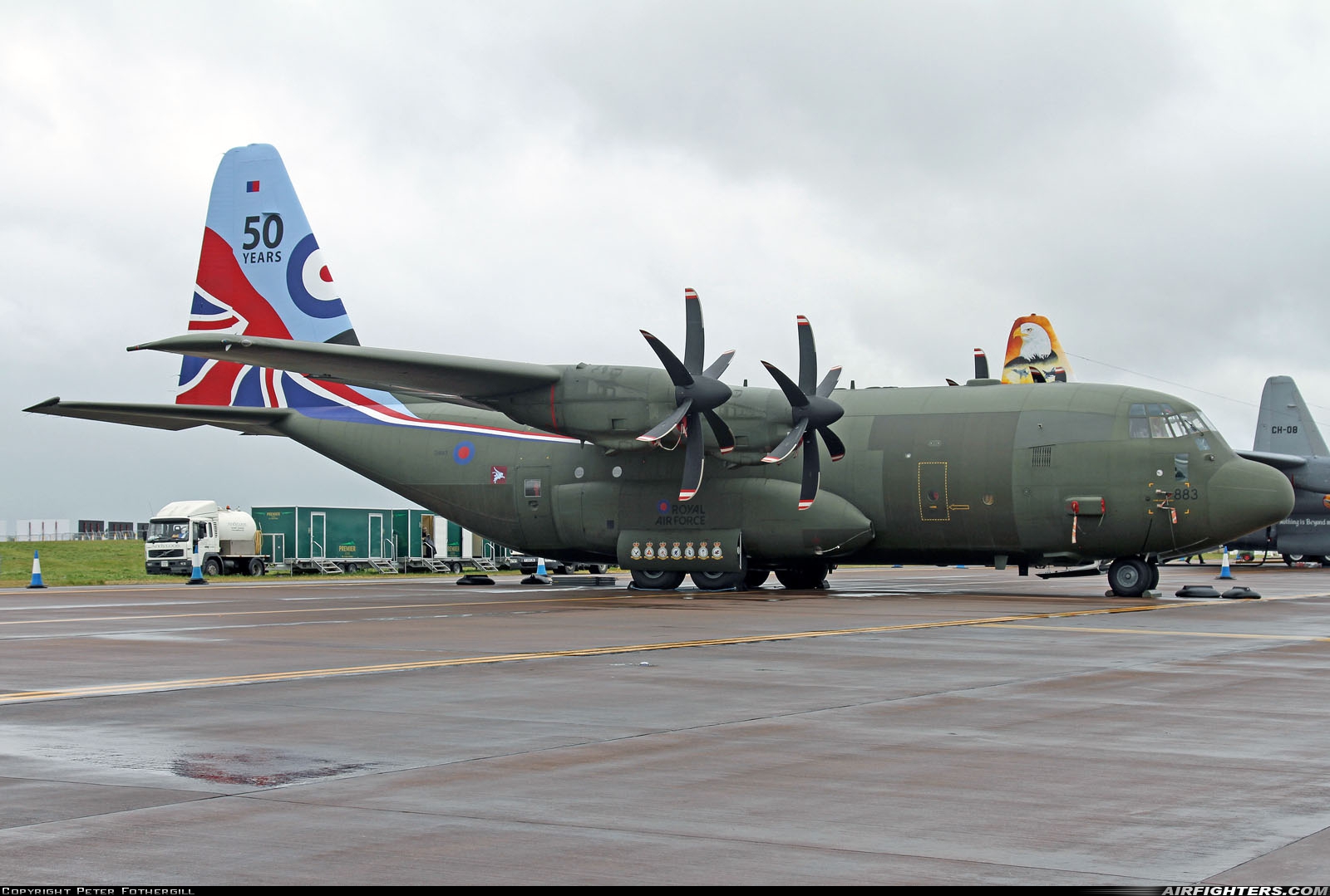 UK - Air Force Lockheed Martin Hercules C5 (C-130J / L-382) ZH883 at Fairford (FFD / EGVA), UK