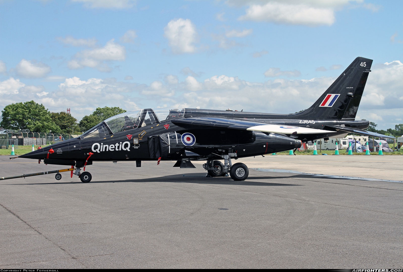 Company Owned - QinetiQ Dassault/Dornier Alpha Jet A ZJ645 at Fairford (FFD / EGVA), UK
