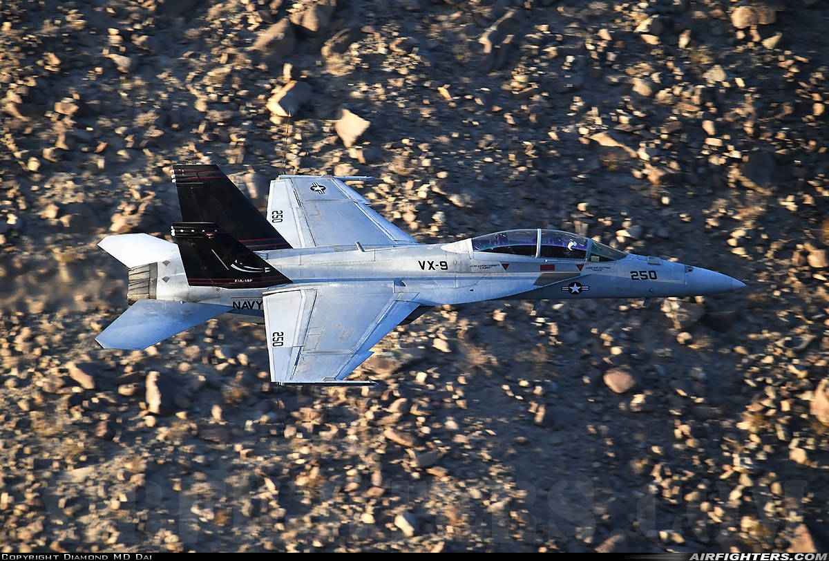 USA - Navy Boeing F/A-18F Super Hornet 166673 at Off-Airport - Death Valley, USA