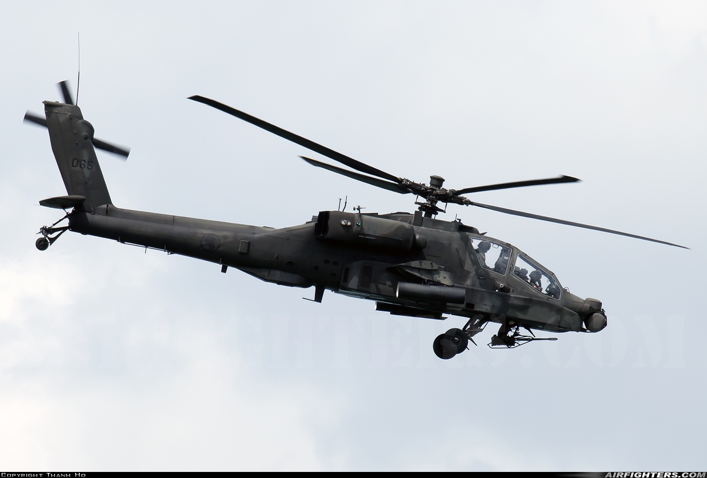 Singapore - Air Force McDonnell Douglas AH-64D Apache Longbow 065 at Changi Air Base-East (WSAC), Singapore