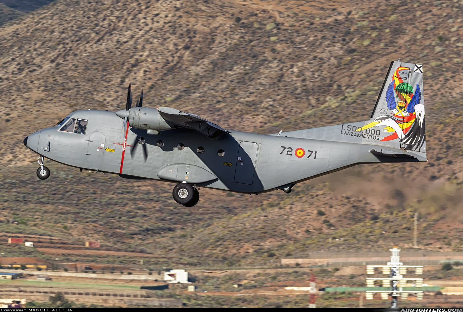 Spain - Air Force CASA C-212-100 Aviocar T.12B-71 at Gran Canaria (- Las Palmas / Gando) (LPA / GCLP), Spain