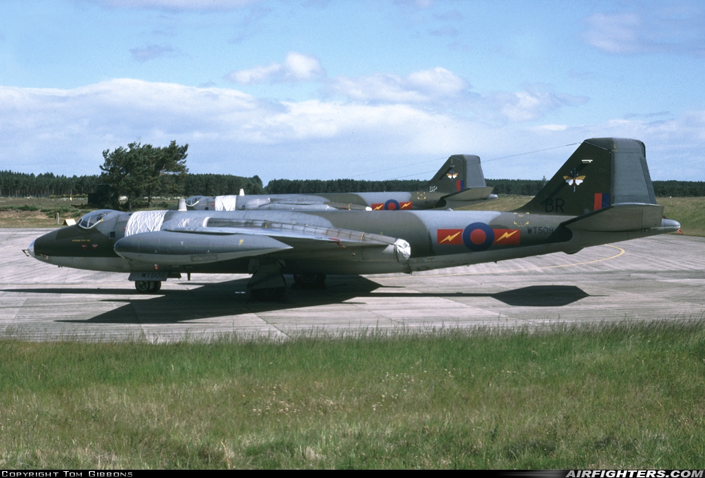 UK - Air Force English Electric Canberra PR7 WT509 at Kinloss (FSS / EGQK), UK