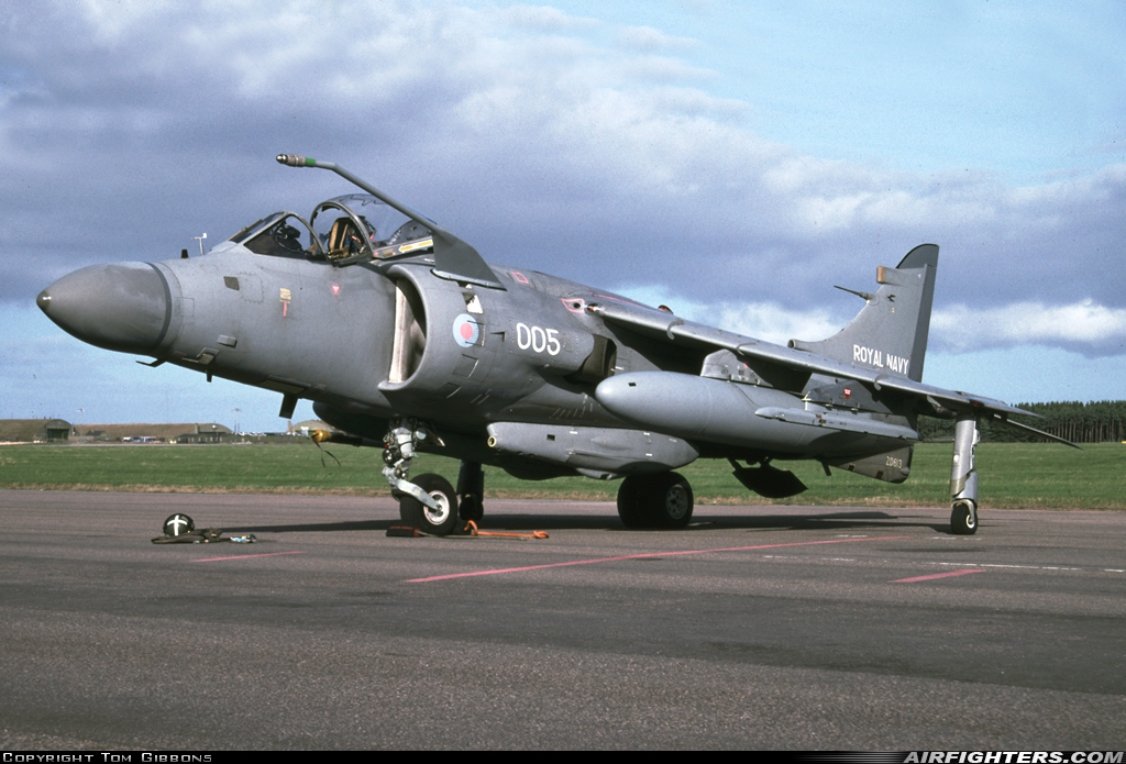UK - Navy British Aerospace Sea Harrier FA.2 ZD613 at Kinloss (FSS / EGQK), UK