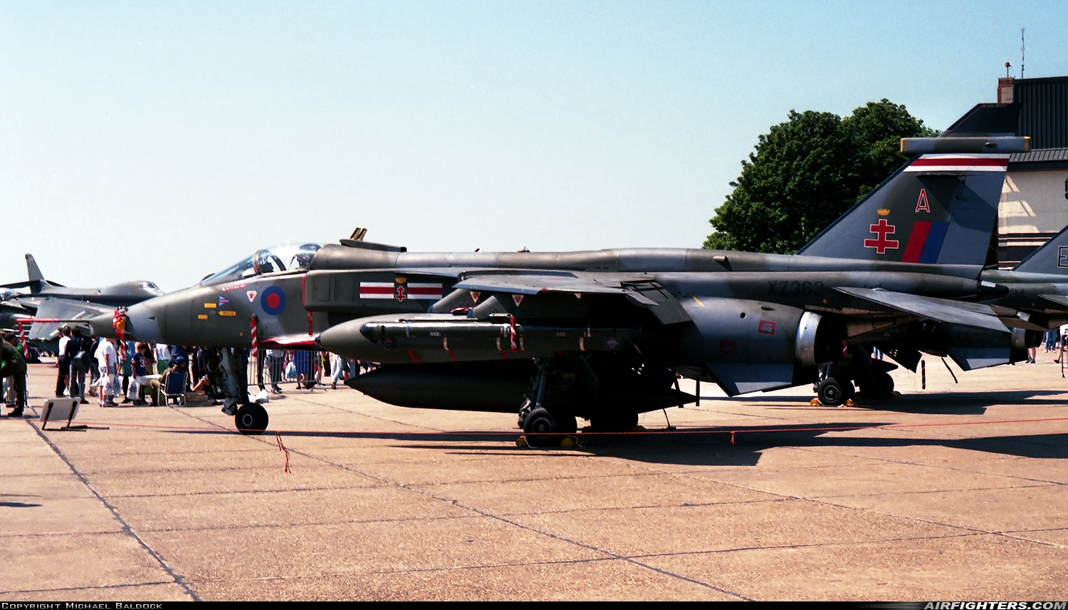 UK - Air Force Sepecat Jaguar GR1A XZ363 at Mildenhall (MHZ / GXH / EGUN), UK
