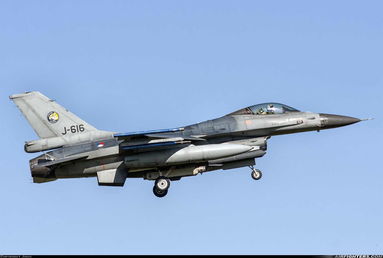 Netherlands - Air Force General Dynamics F-16AM Fighting Falcon J-616 at Leeuwarden (LWR / EHLW), Netherlands