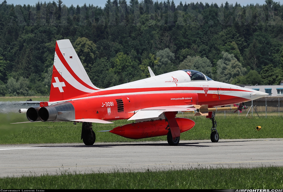 Switzerland - Air Force Northrop F-5E Tiger II J-3081 at Emmen (EML / LSME), Switzerland