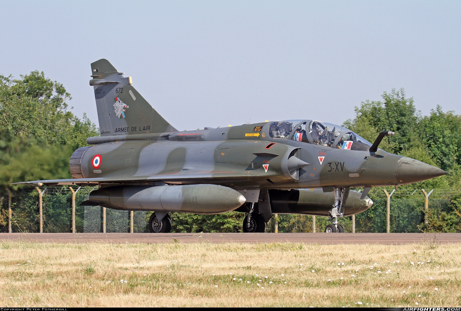 France - Air Force Dassault Mirage 2000D 672 at Fairford (FFD / EGVA), UK