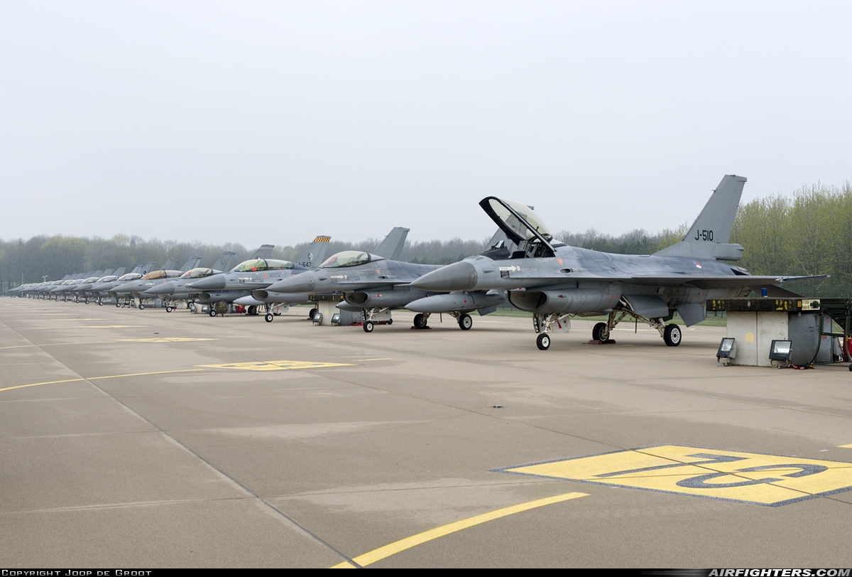 Netherlands - Air Force General Dynamics F-16AM Fighting Falcon J-510 at Uden - Volkel (UDE / EHVK), Netherlands