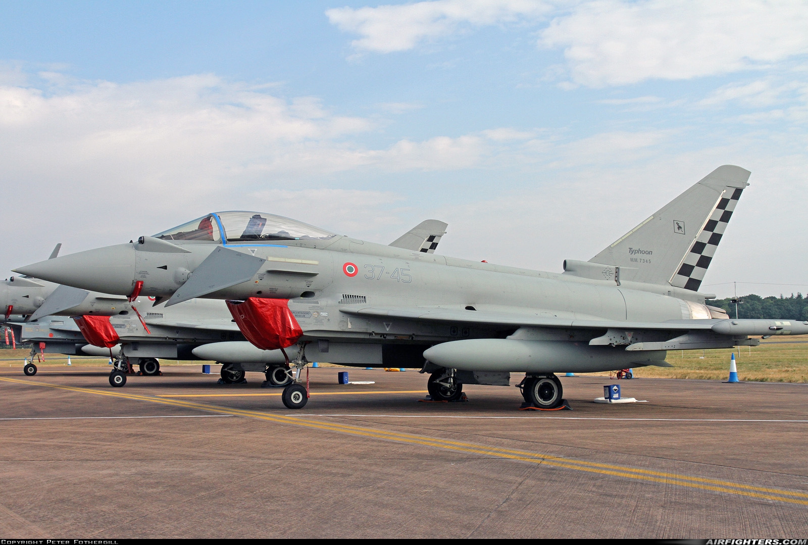Italy - Air Force Eurofighter F-2000A Typhoon (EF-2000S) MM7345 at Fairford (FFD / EGVA), UK