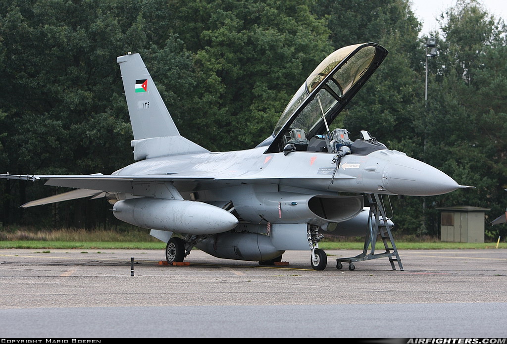 Jordan - Air Force General Dynamics F-16BM Fighting Falcon 139 at Kleine Brogel (EBBL), Belgium