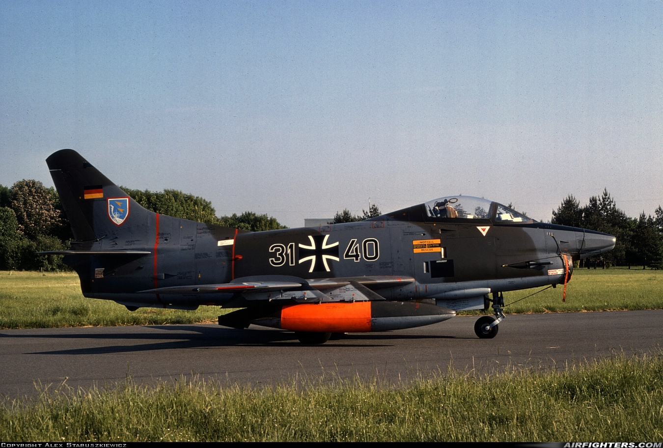 Germany - Air Force Fiat G-91R3 31+40 at Cambrai - Epinoy (LFQI), France