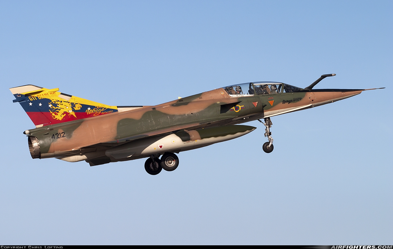 Venezuela - Air Force Dassault Mirage 50DV 4212 at Natal - Augusto Severo (NAT / SBNT), Brazil
