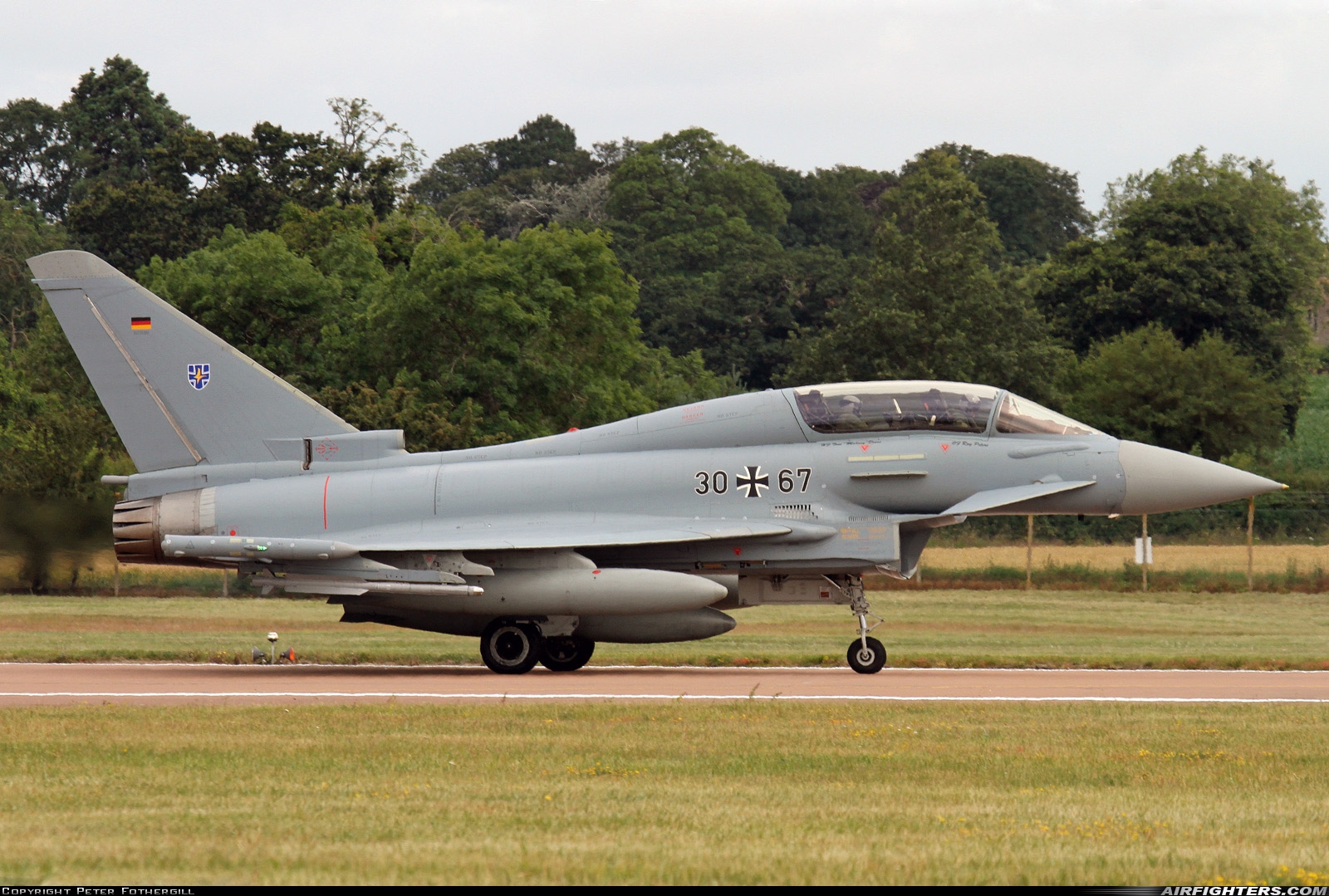 Germany - Air Force Eurofighter EF-2000 Typhoon T 30+67 at Fairford (FFD / EGVA), UK