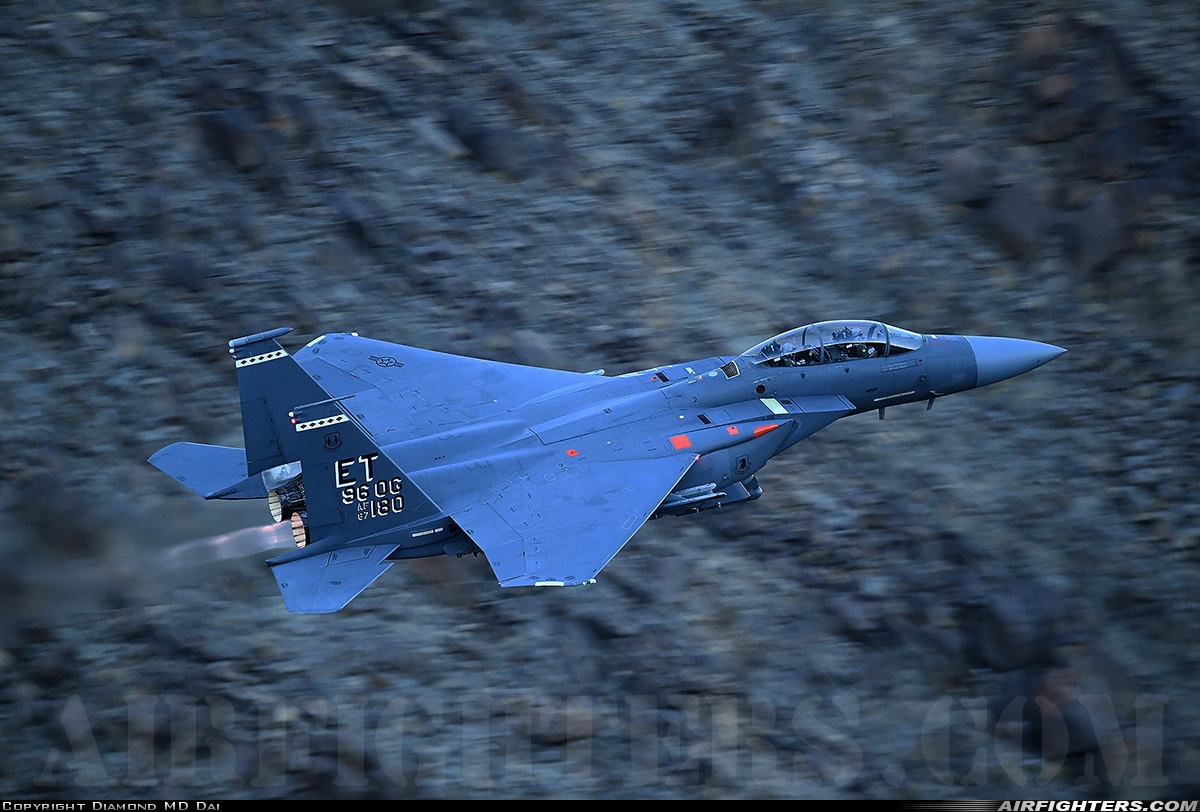 USA - Air Force McDonnell Douglas F-15E Strike Eagle 87-0180 at Off-Airport - Death Valley, USA