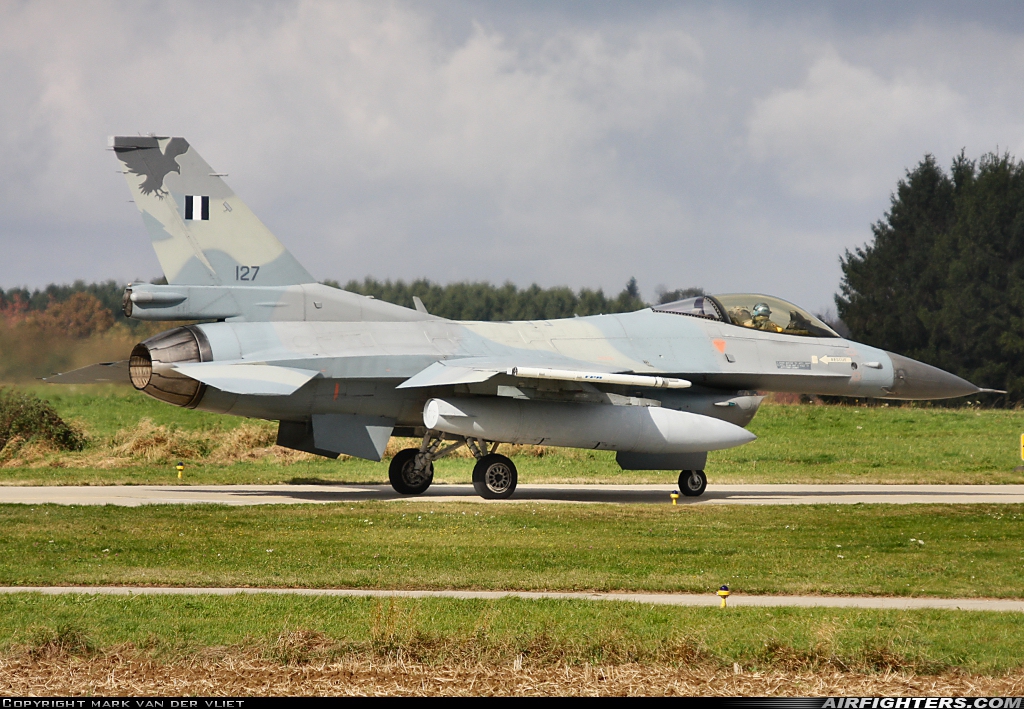 Greece - Air Force General Dynamics F-16C Fighting Falcon 127 at Florennes (EBFS), Belgium