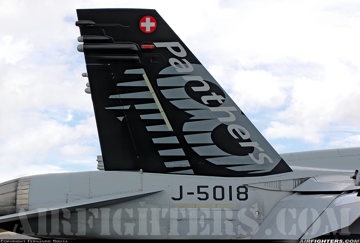 Switzerland - Air Force McDonnell Douglas F/A-18C Hornet J-5018 at Albacete (- Los Llanos) (LEAB), Spain