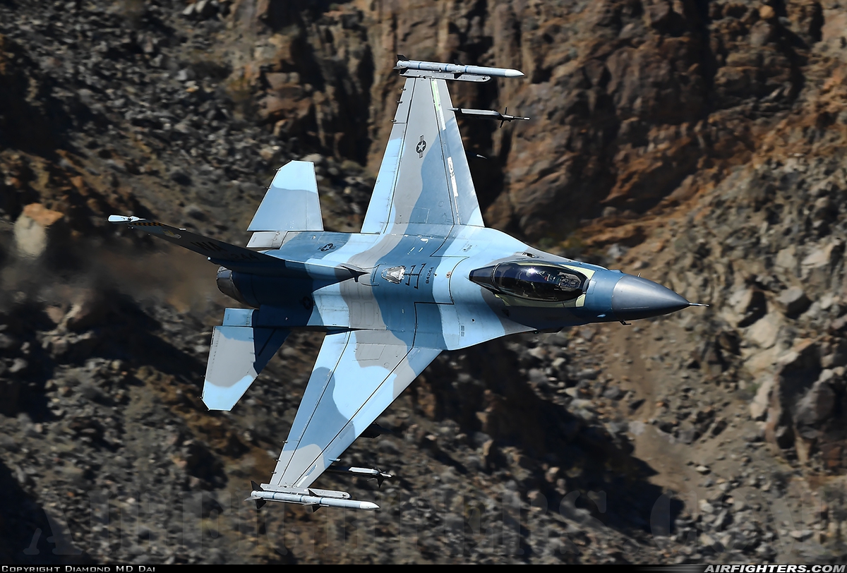 USA - Air Force General Dynamics F-16C Fighting Falcon 84-1244 at Off-Airport - Death Valley, USA