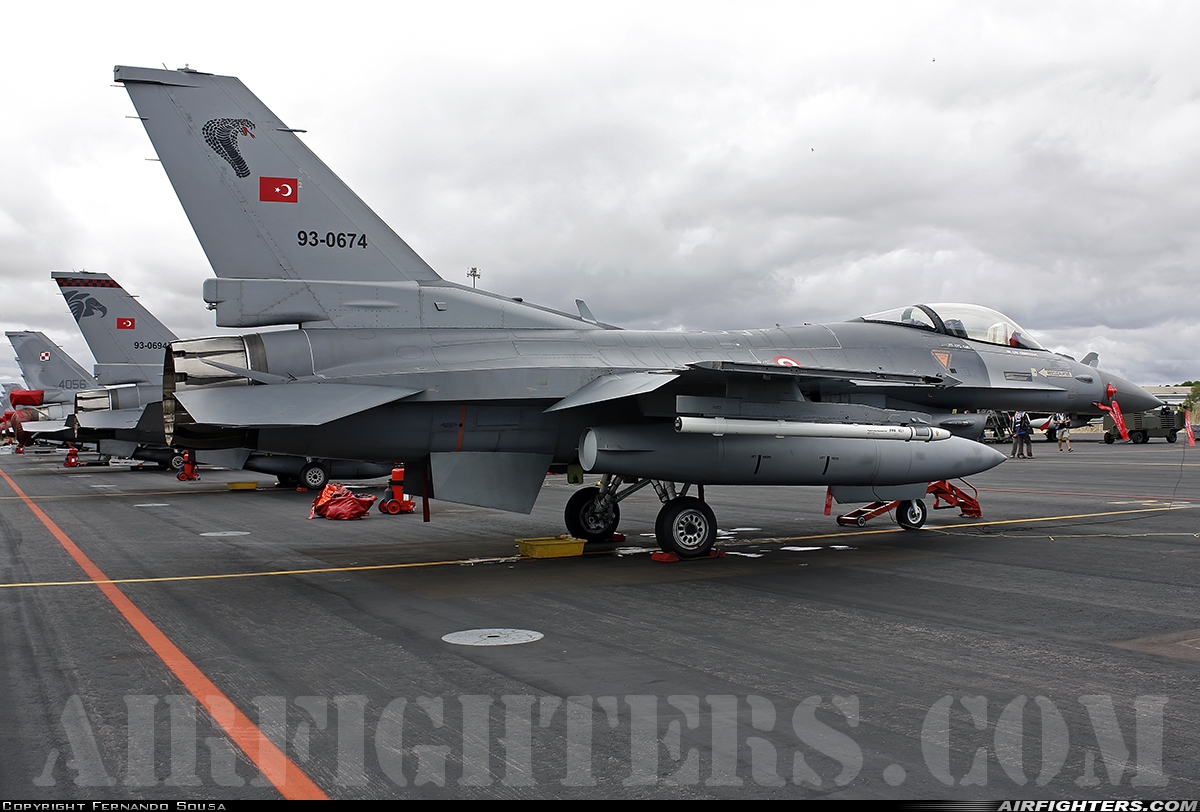 Türkiye - Air Force General Dynamics F-16C Fighting Falcon 93-0674 at Albacete (- Los Llanos) (LEAB), Spain