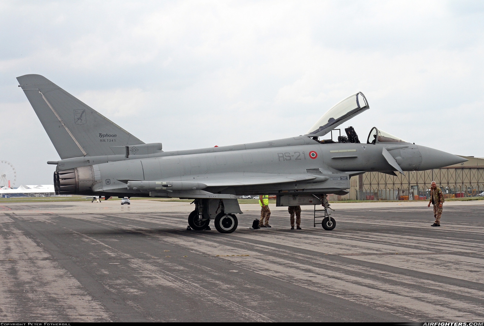 Italy - Air Force Eurofighter F-2000A Typhoon (EF-2000S) MM7343 at Fairford (FFD / EGVA), UK