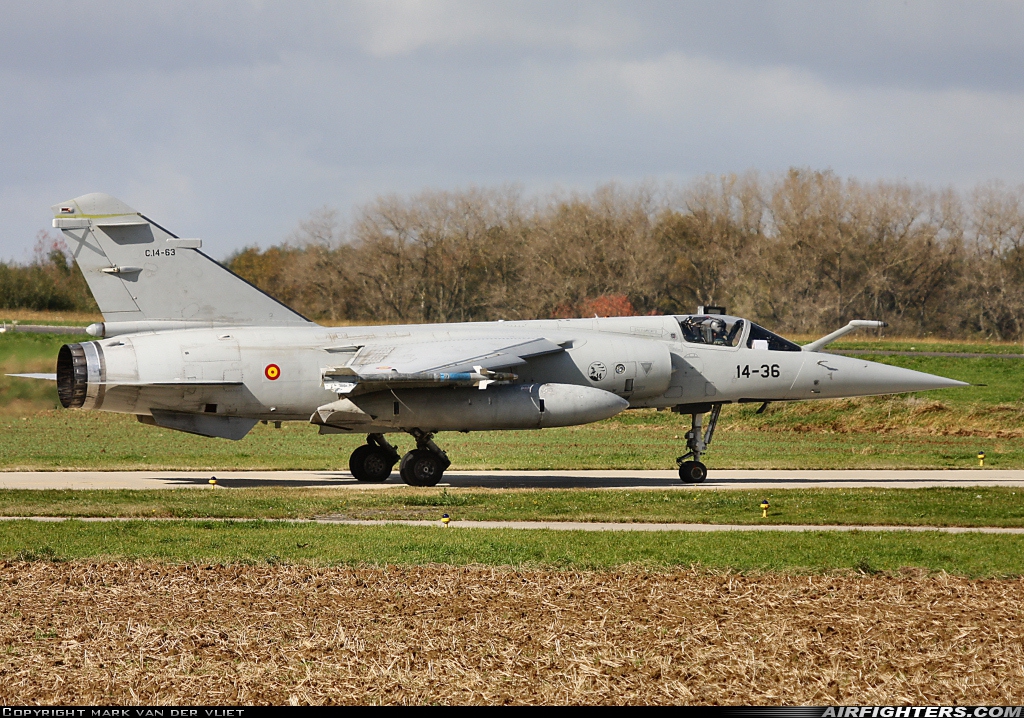 Spain - Air Force Dassault Mirage F1C C14-63 at Florennes (EBFS), Belgium