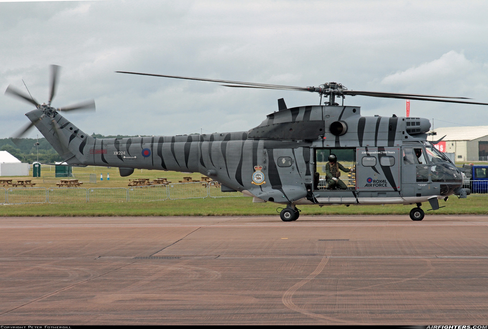 UK - Air Force Westland Puma HC2 XW224 at Fairford (FFD / EGVA), UK