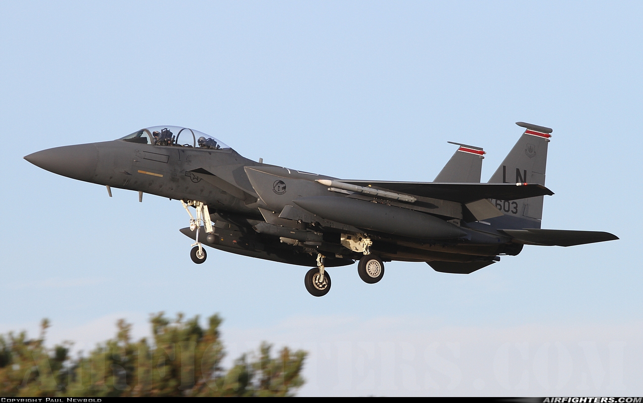 USA - Air Force McDonnell Douglas F-15E Strike Eagle 91-0603 at Lakenheath (LKZ / EGUL), UK
