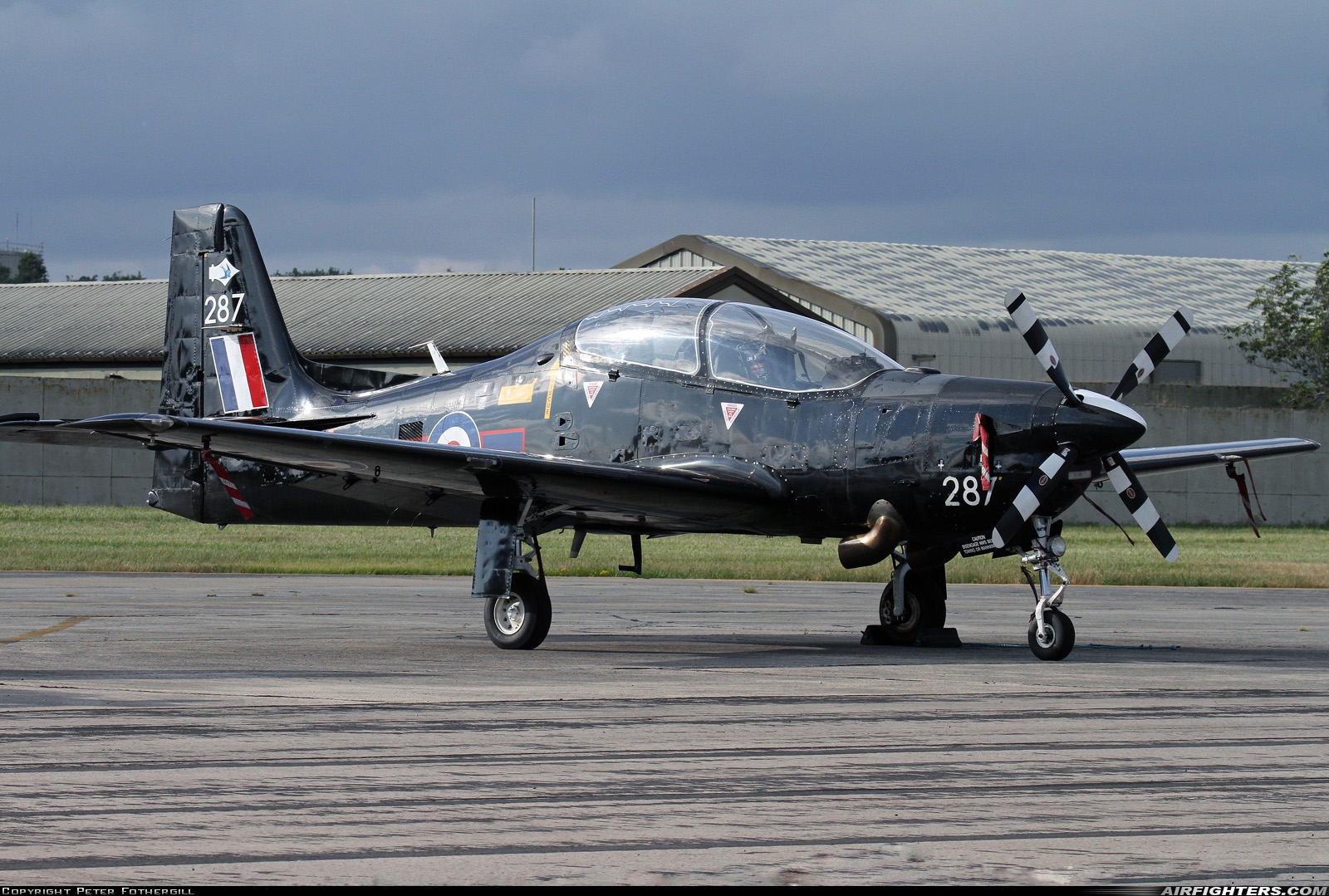 UK - Air Force Short Tucano T1 ZF287 at Fairford (FFD / EGVA), UK