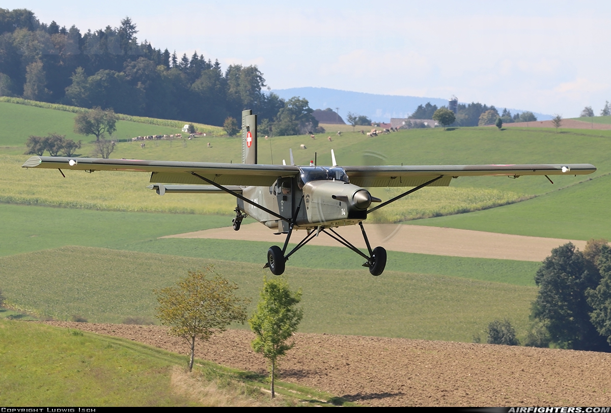 Switzerland - Air Force Pilatus PC-6/B2-H2M-1 Turbo Porter V-614 at Off-Airport - Ebersecken, Switzerland