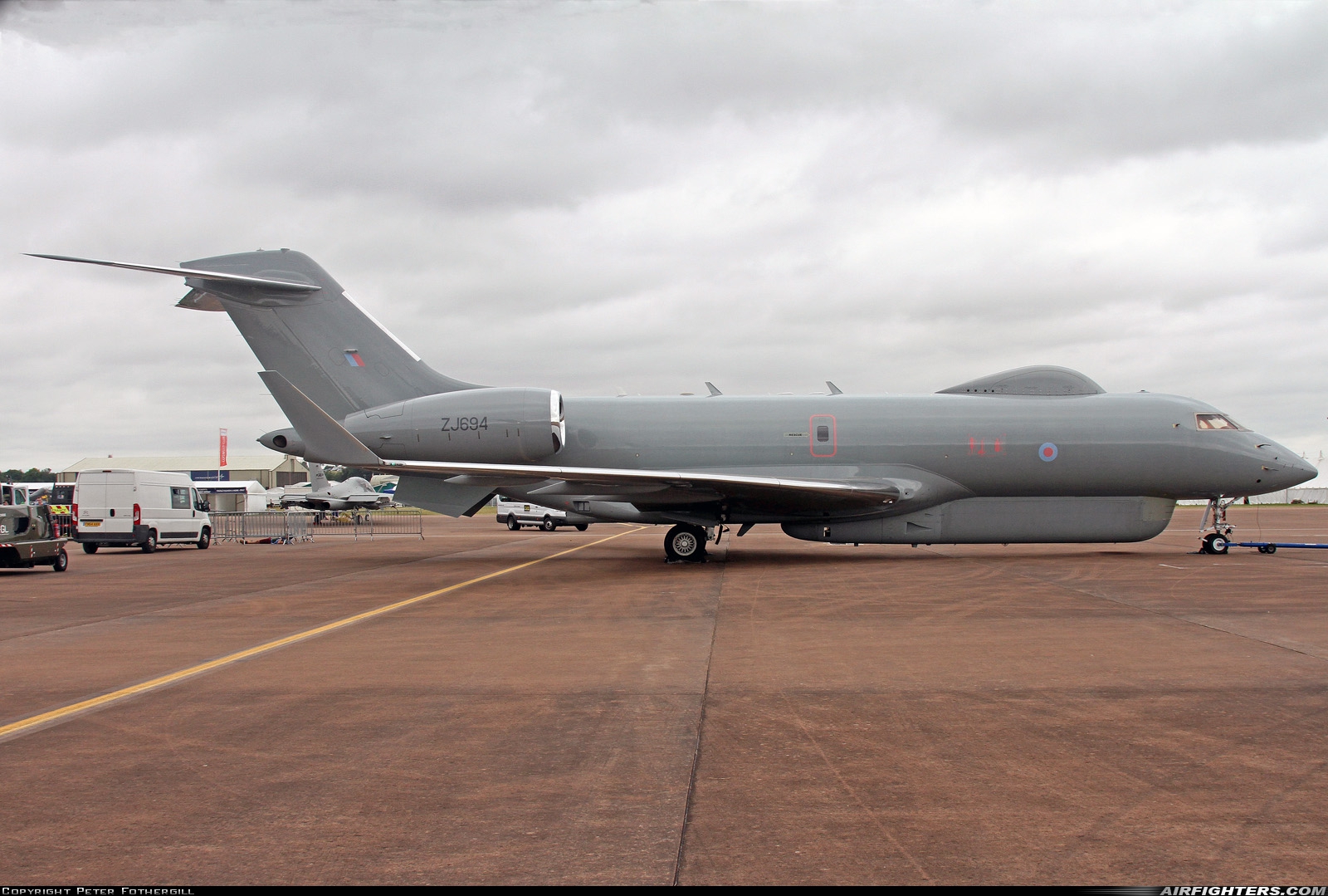 UK - Air Force Bombardier/Raytheon Sentinel R1 (BD-700-1A10) ZJ694 at Fairford (FFD / EGVA), UK