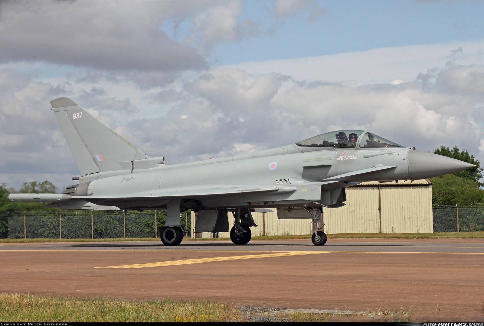 UK - Air Force Eurofighter Typhoon FGR4 ZJ937 at Fairford (FFD / EGVA), UK