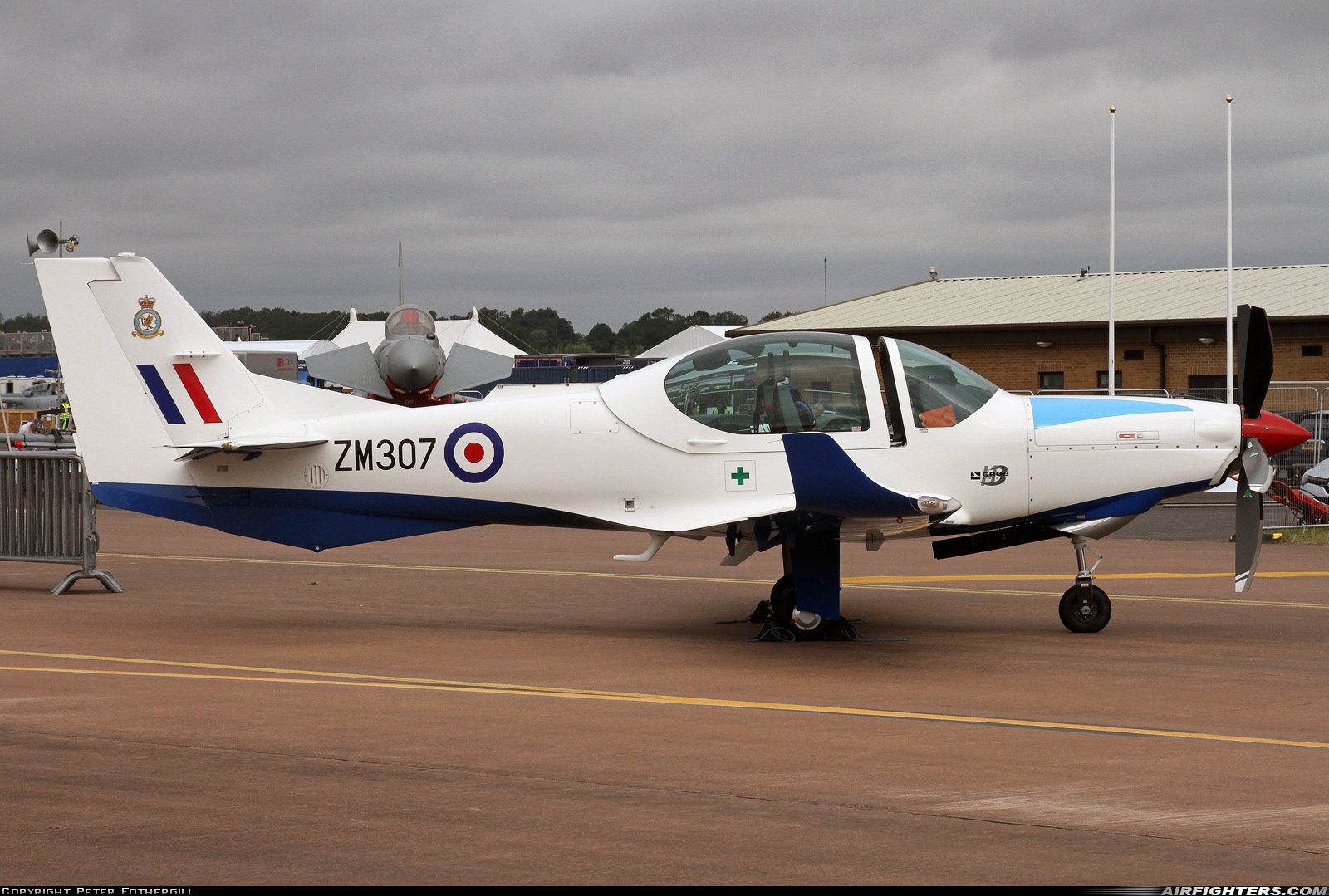 UK - Air Force Grob Prefect T1 (G-120TP) ZM307 at Fairford (FFD / EGVA), UK