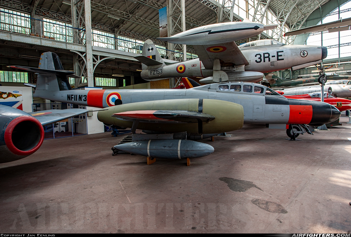 France - Air Force Gloster Meteor NF.11 NF.11-3 at Off-Airport - Brussels, Belgium