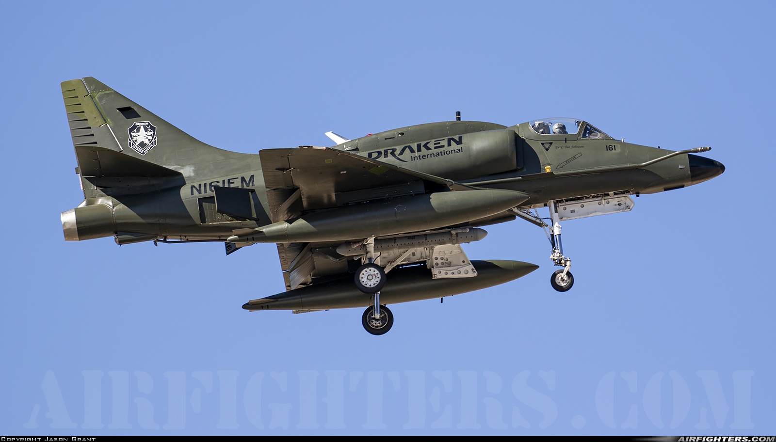 Company Owned - Draken International Douglas A-4N Skyhawk N161EM at Las Vegas - Nellis AFB (LSV / KLSV), USA