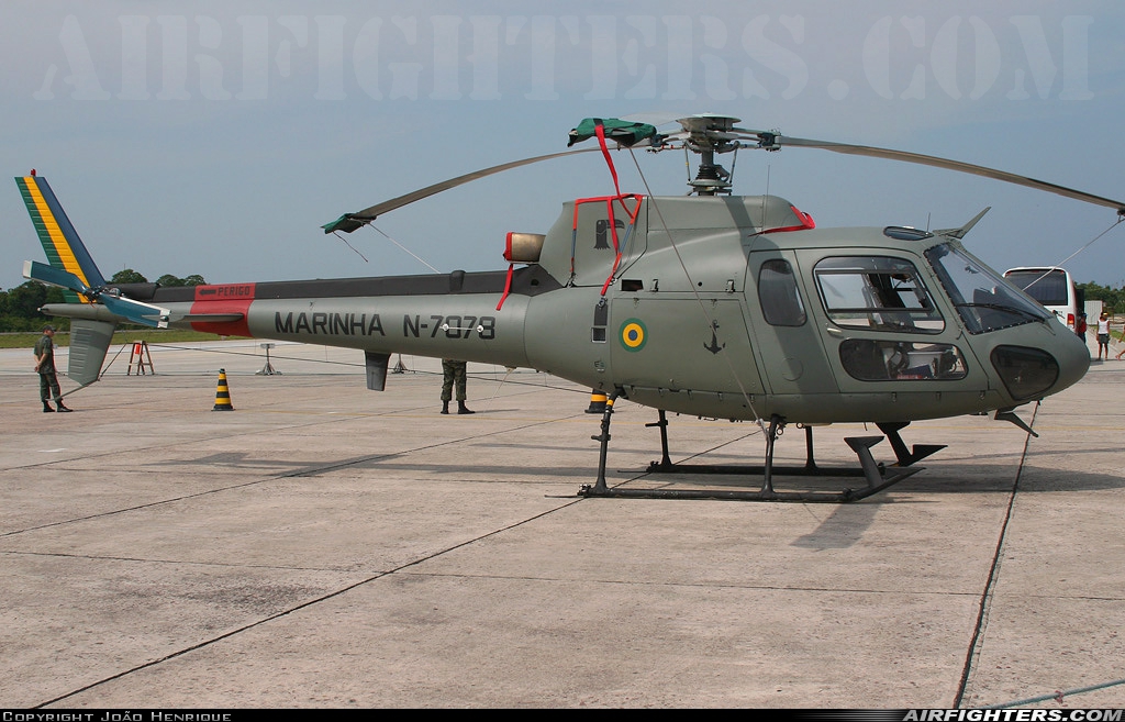 Brazil - Navy Aerospatiale / Helibras UH-12 Esquilo (HB-350BA) N-7078 at Manaus - Ponta Pelada (SBMN / PLL), Brazil