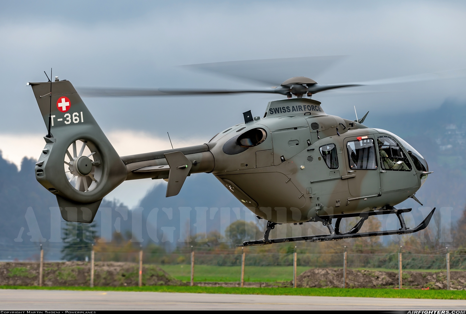 Switzerland - Air Force Eurocopter TH05 (EC-635P2+) T-361 at Alpnach (LSMA), Switzerland