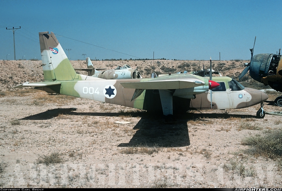 Israel - Air Force Britten-Norman BN-2A-21 Islander 004 at Beersheba - Hatzerim (LLHB), Israel